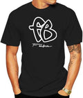Men's Vintage FUBU FB Big Logo 90s T-Shirt Reprint Black