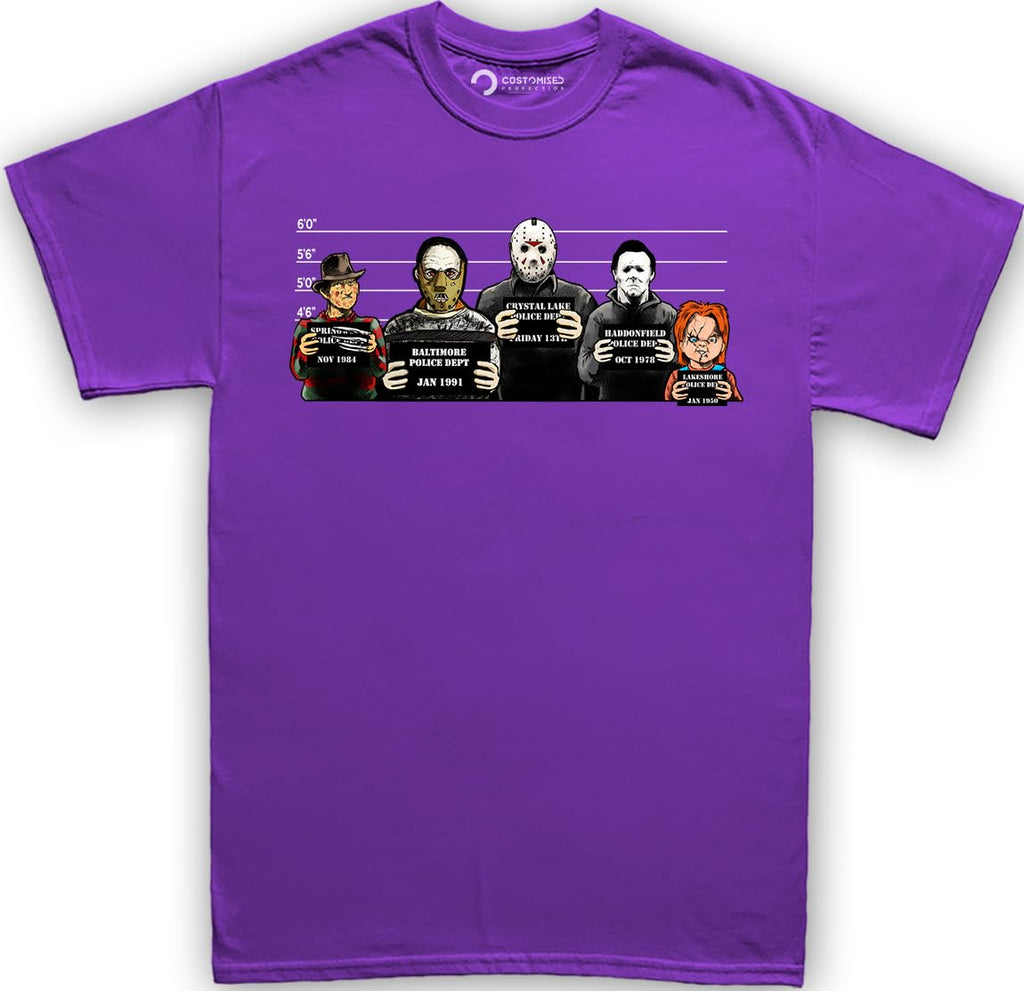 Customised Perfection The Usual Horror Suspects Halloween T-Shirt