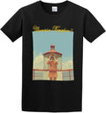 Moonrise Kingdom Minimal Movie Poster Unisex T-Shirt Black Shirt Men's Top Tee L