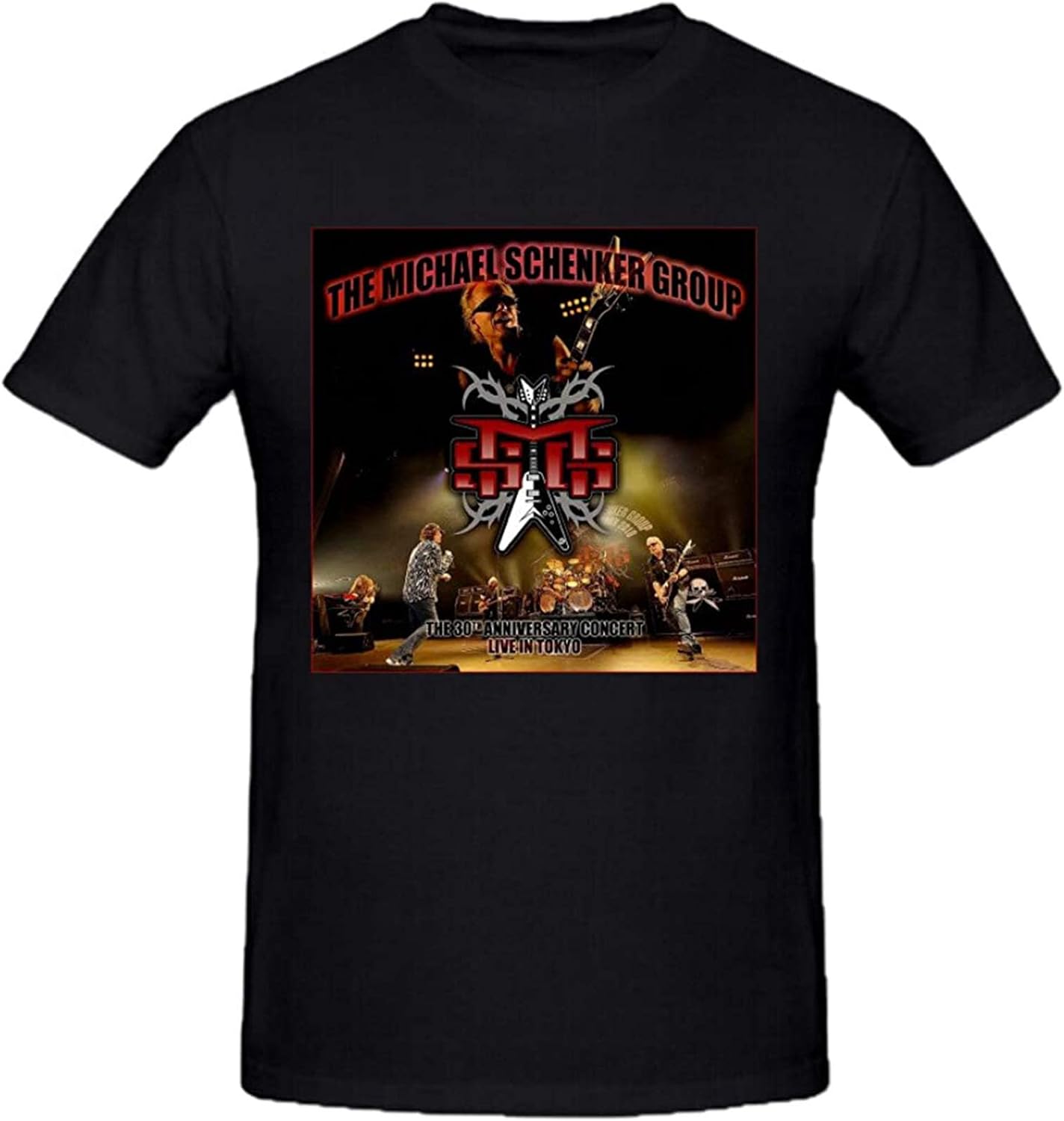 Michael Schenker Group Live in Tokyo Tall Tee Shirts for Men Black, Black, 3XL