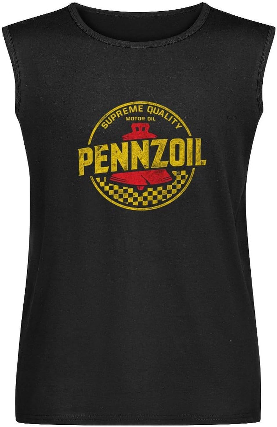 Pennzoil Motor Oil Gasoline Retro M06 Sleeveless T-Shirt Graphic Mens Basic Black Unisex Cotton Casual Vest Tank Tops Tee