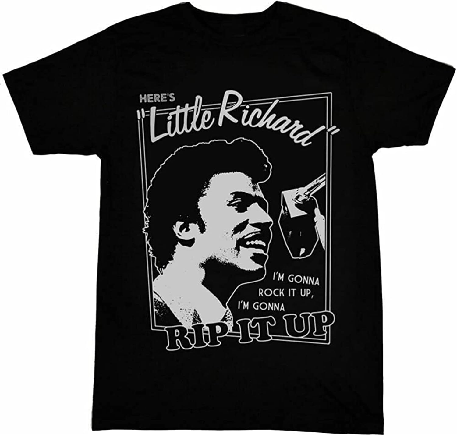 Little Richard Rip It Up T-Shirt T-Shirt Unisex Black Mens Tees XXL
