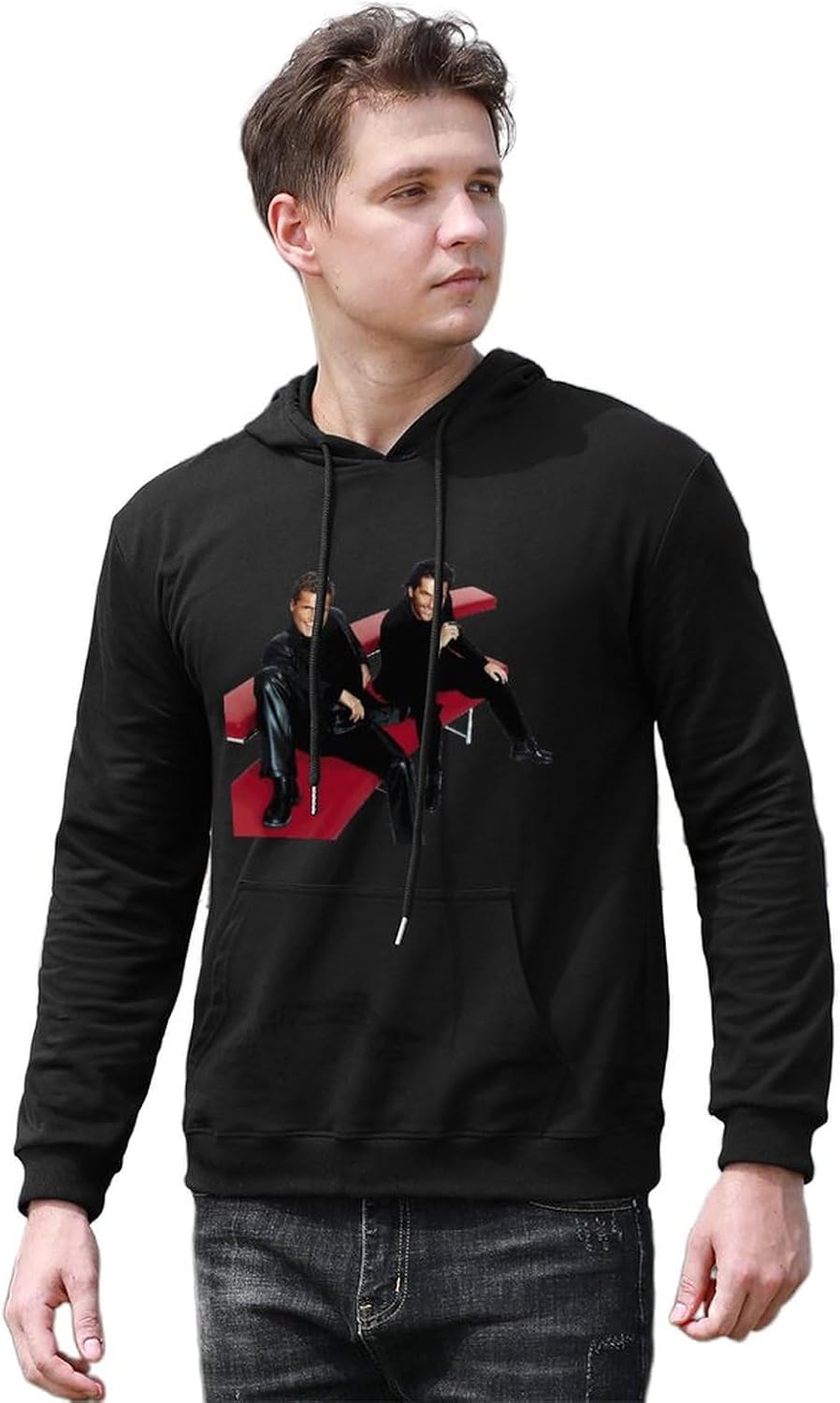 EtLin Modern Talking Hoodie White Color Mens Clothes Long Sleeve Modern Talking Logo Hoody Tops Hoodies Fashion Band Garments