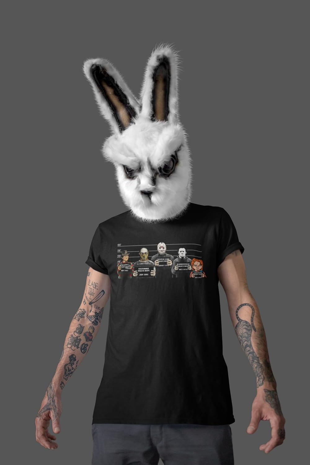 Customised Perfection The Usual Horror Suspects Halloween T-Shirt