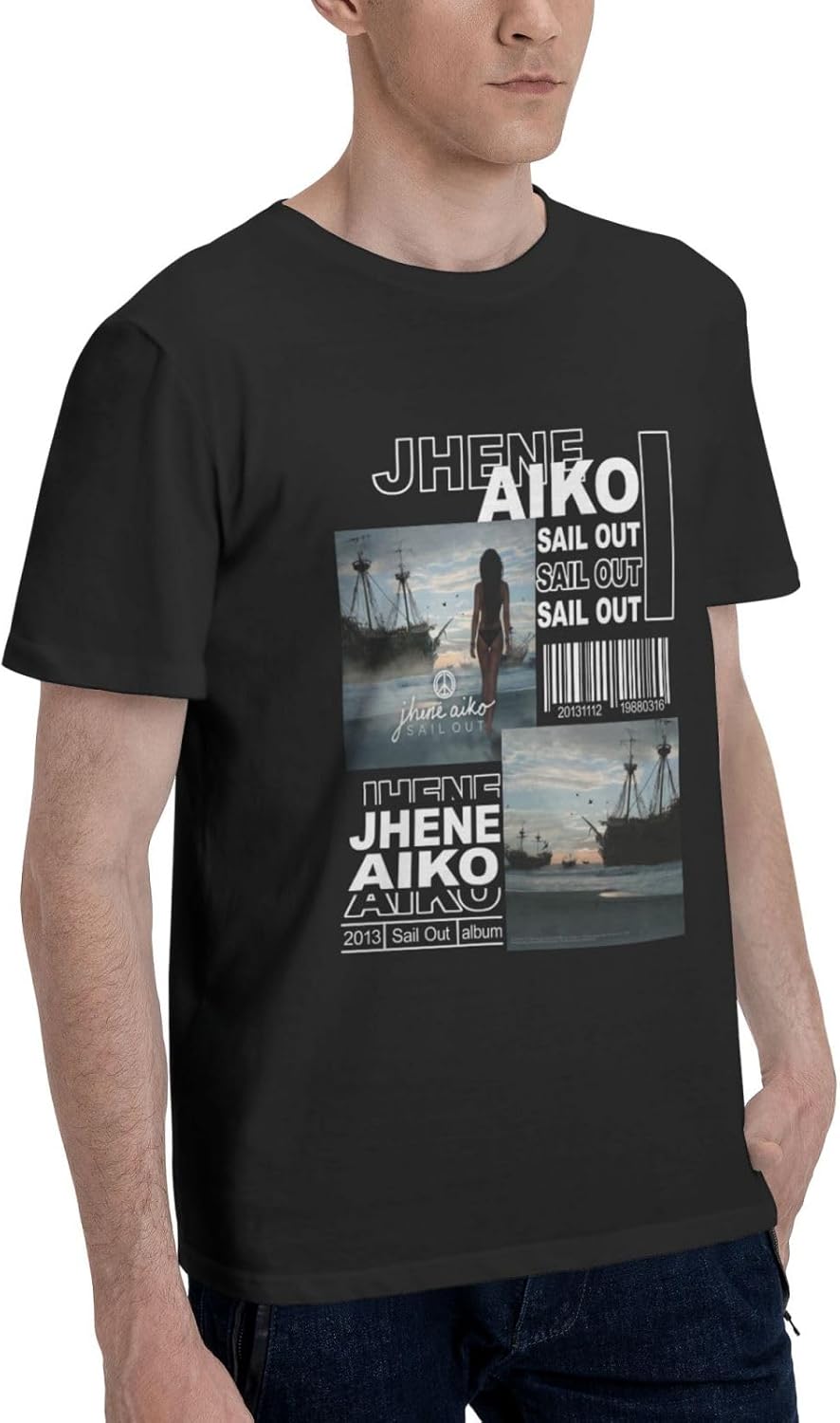 Men's Jhen¨¦s Music Aikos Vintage T-Shirts Print Short Sleeve Tees T Shirt