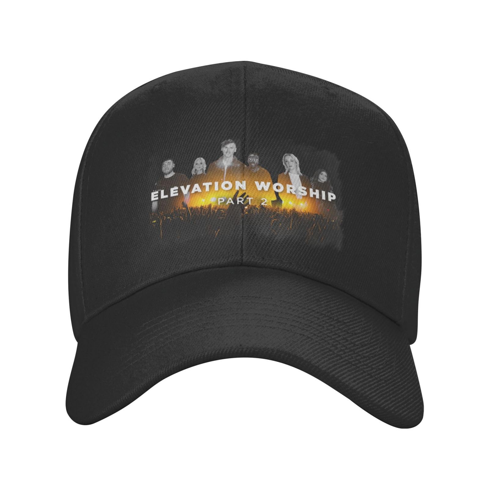 Men's Women Adjustable Baseball Cap sunprotection Outdoors Running Dad Hat Black