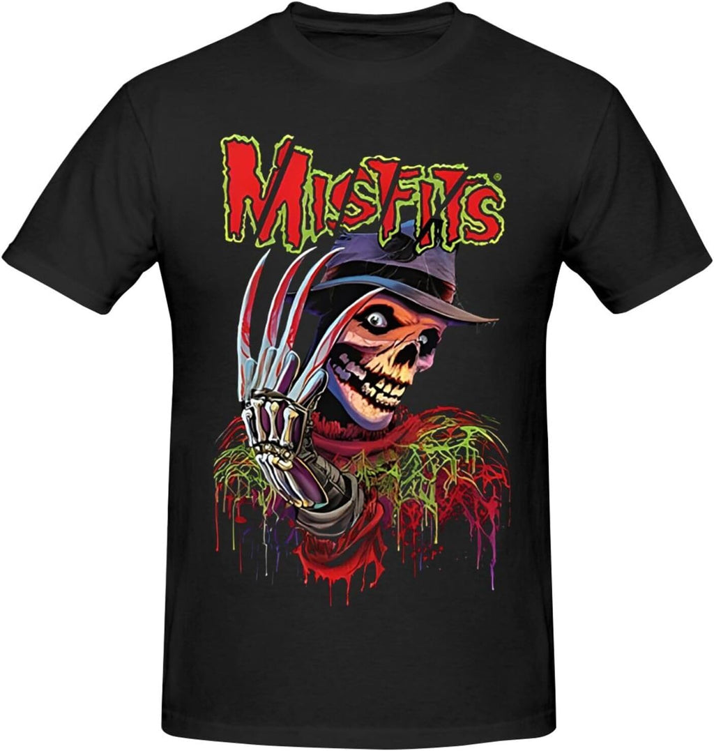 Men's T-Shirt Misfitss Short Sleeve Graphic Tops Tee for Men Womens