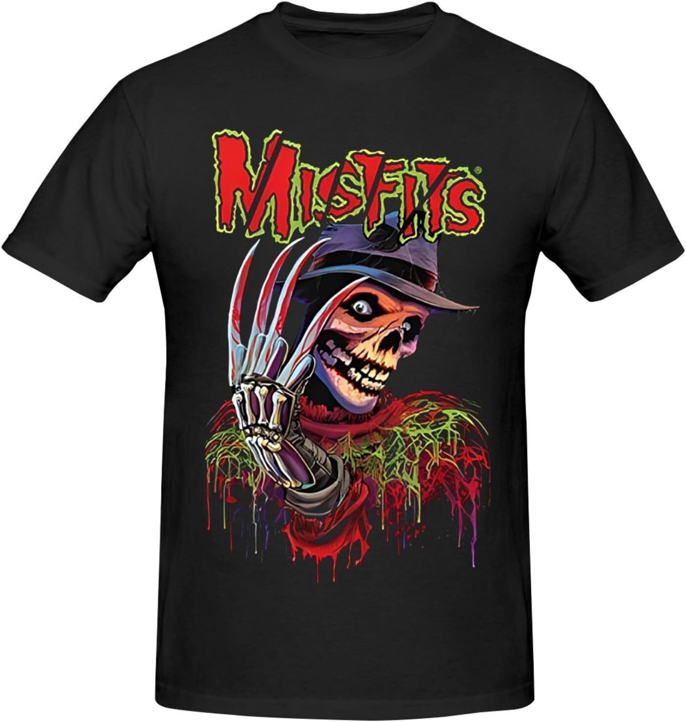 Men's T-Shirt Misfitss Short Sleeve Graphic Tops Tee for Men Womens