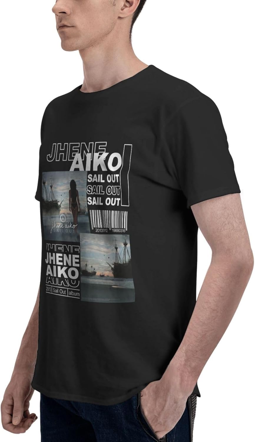 Men's Jhen¨¦s Music Aikos Vintage T-Shirts Print Short Sleeve Tees T Shirt