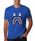 bape shark tshirt for man medium, Royal, M