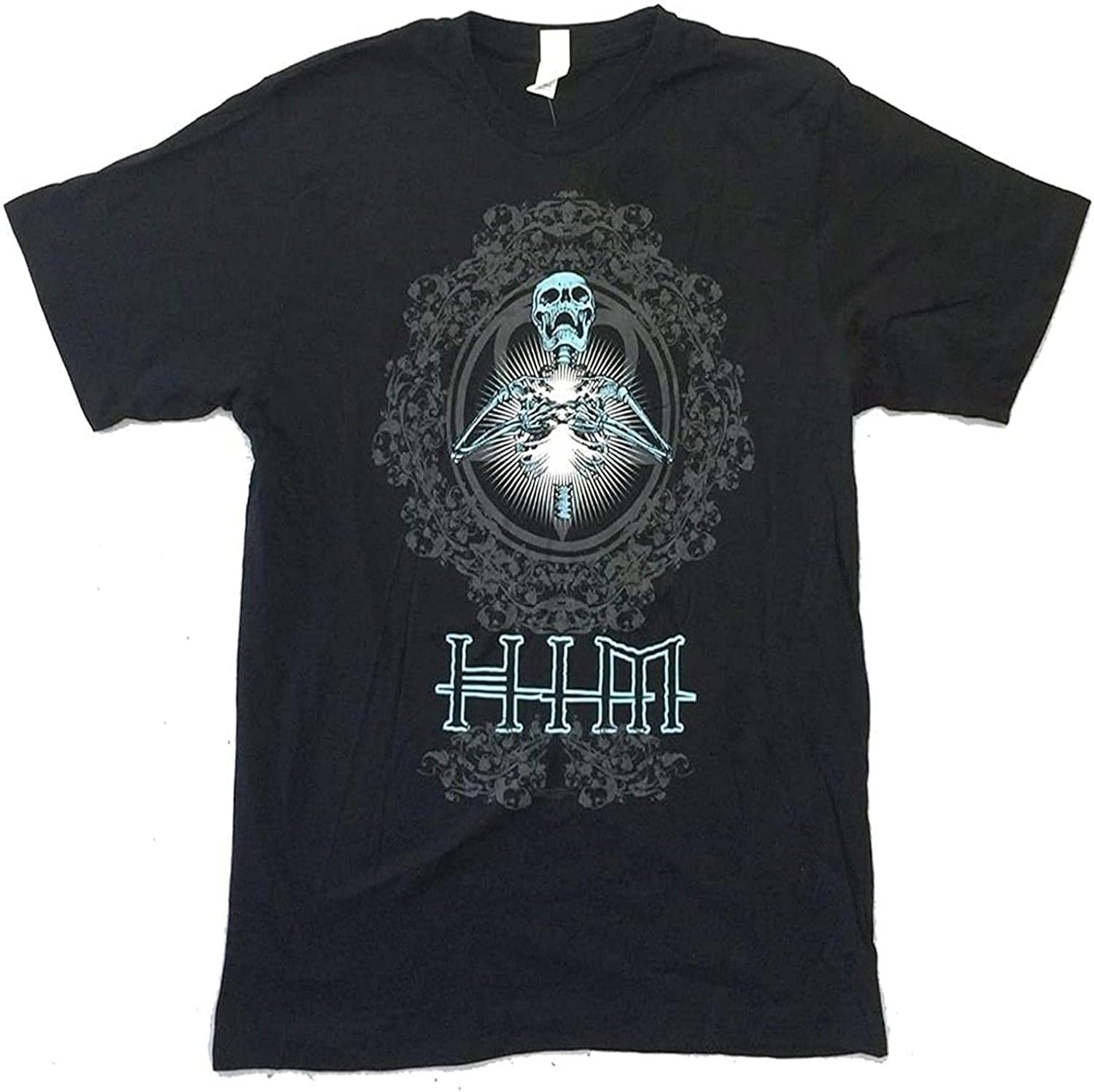 Him Glowing Skull Skeleton Heartagram Summer Fashion Men's T Shirts