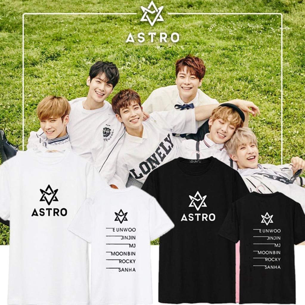 babyHealthy Astro Same Style T-Shirt Sanha Jinjin Moonbin Eunwoo MJ Rocky Tee Shirt