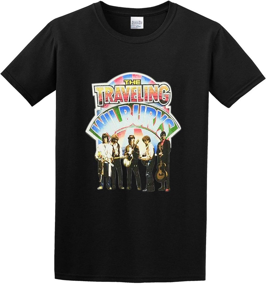 Man's T-Shirt Travelling Wilburys Group Shot S-3XL Black XS
