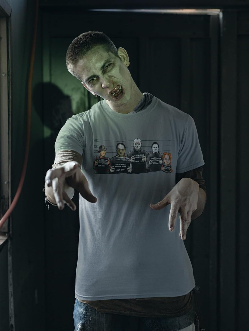 Customised Perfection The Usual Horror Suspects Halloween T-Shirt
