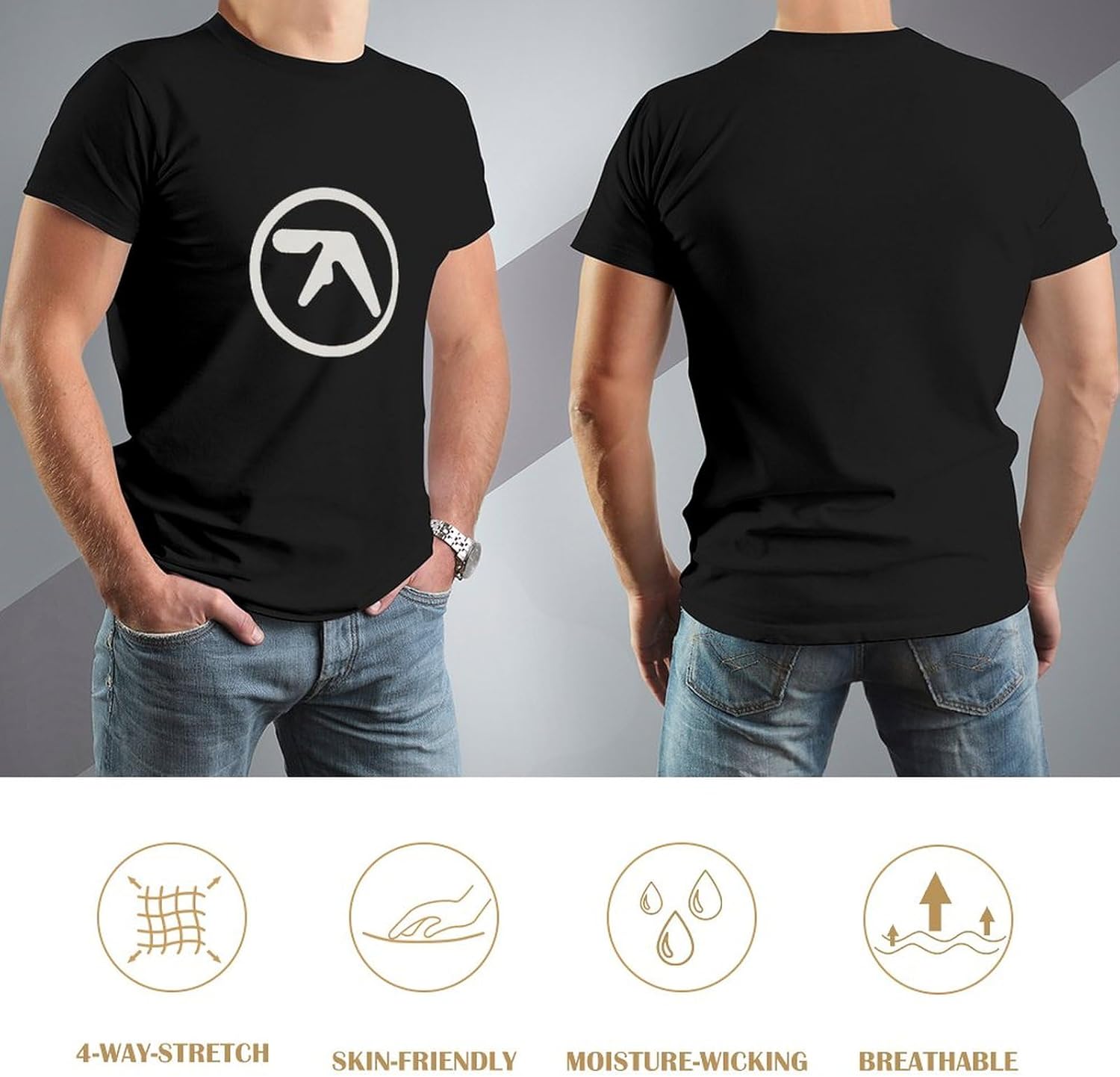 A&Phex T&Win Mens Logo Slim Fit T-Shirt