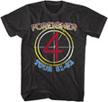 Foreigner 4 Tour 1981-82 Men's T-Shirt 80's Rock Band Concert Tour Merch Black