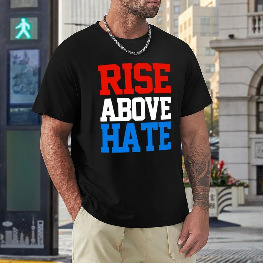 Men's Jo%Hn Cena Rise Above Hate Cotton T-Shirt, Black, L