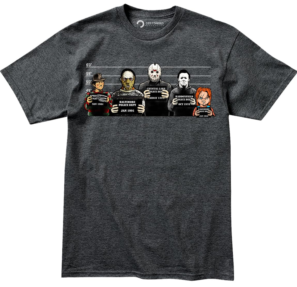 Customised Perfection The Usual Horror Suspects Halloween T-Shirt