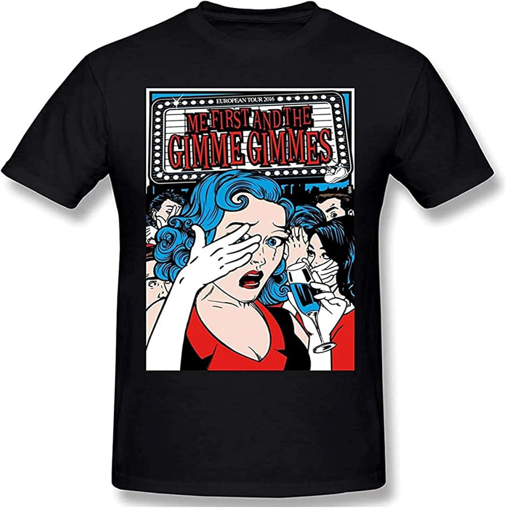 Me First and The Gimme Gimmes Mens T-Shirt Unisex Black Top Tee 3XL