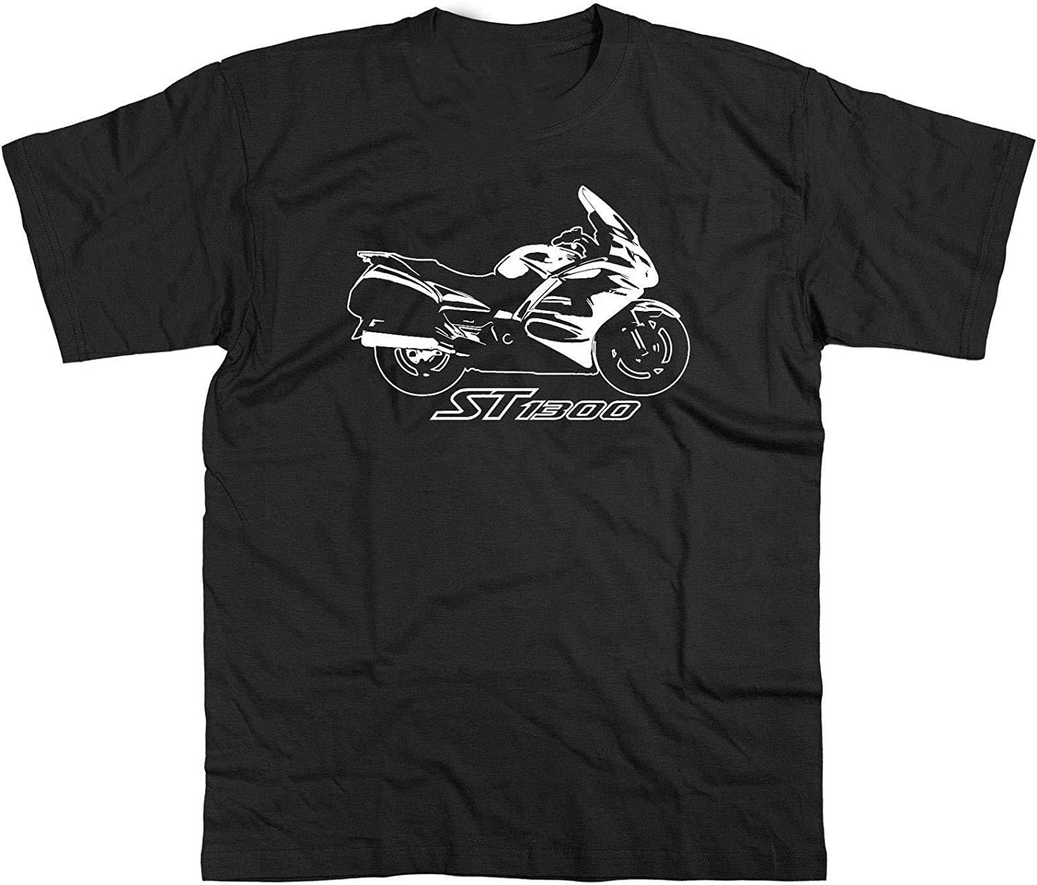 New Summer Tee Shirt Japanese Motorcycle st1300 T Shirt Pan European Motorcycle Cool T-Shirt Black