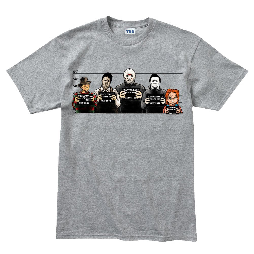 Customised Perfection The Usual Horror Suspects Halloween T-Shirt