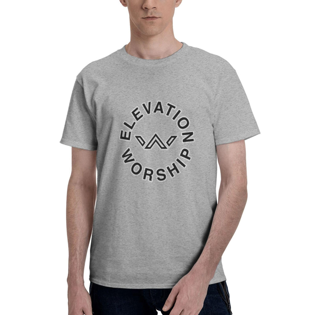 Men's T Shirts Fashion Short Sleeve Outdoor Gym Workout Crewneck Black Sweatshirt