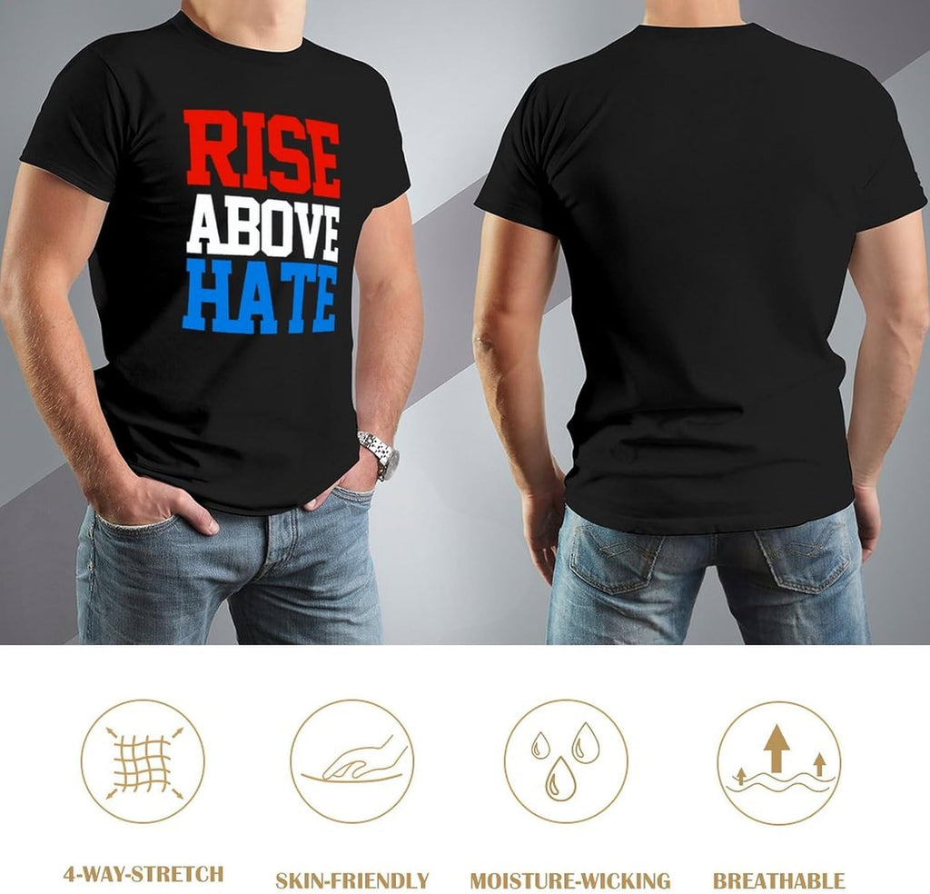 Men's Jo%Hn Cena Rise Above Hate Cotton T-Shirt, Black, L