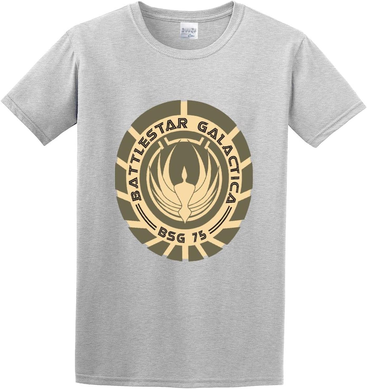Battlestar Galactica Logo T-Shirt Graphic Unisex Tee Shirt Gray