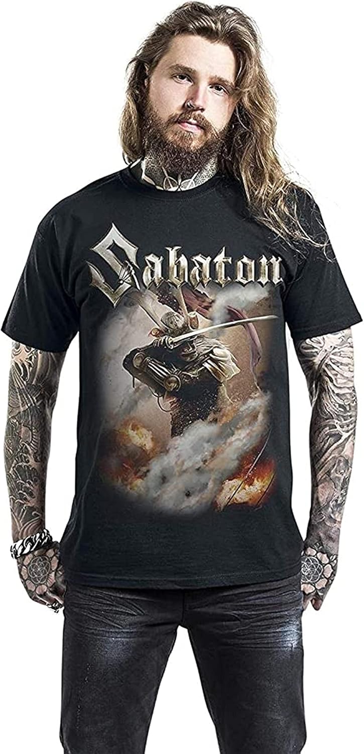Fashion Sabaton Shiroyama T-Shirt Casual T Shirts Men O Neck New Brand Shirts Short Sleeve Printed T-Shirt Black L