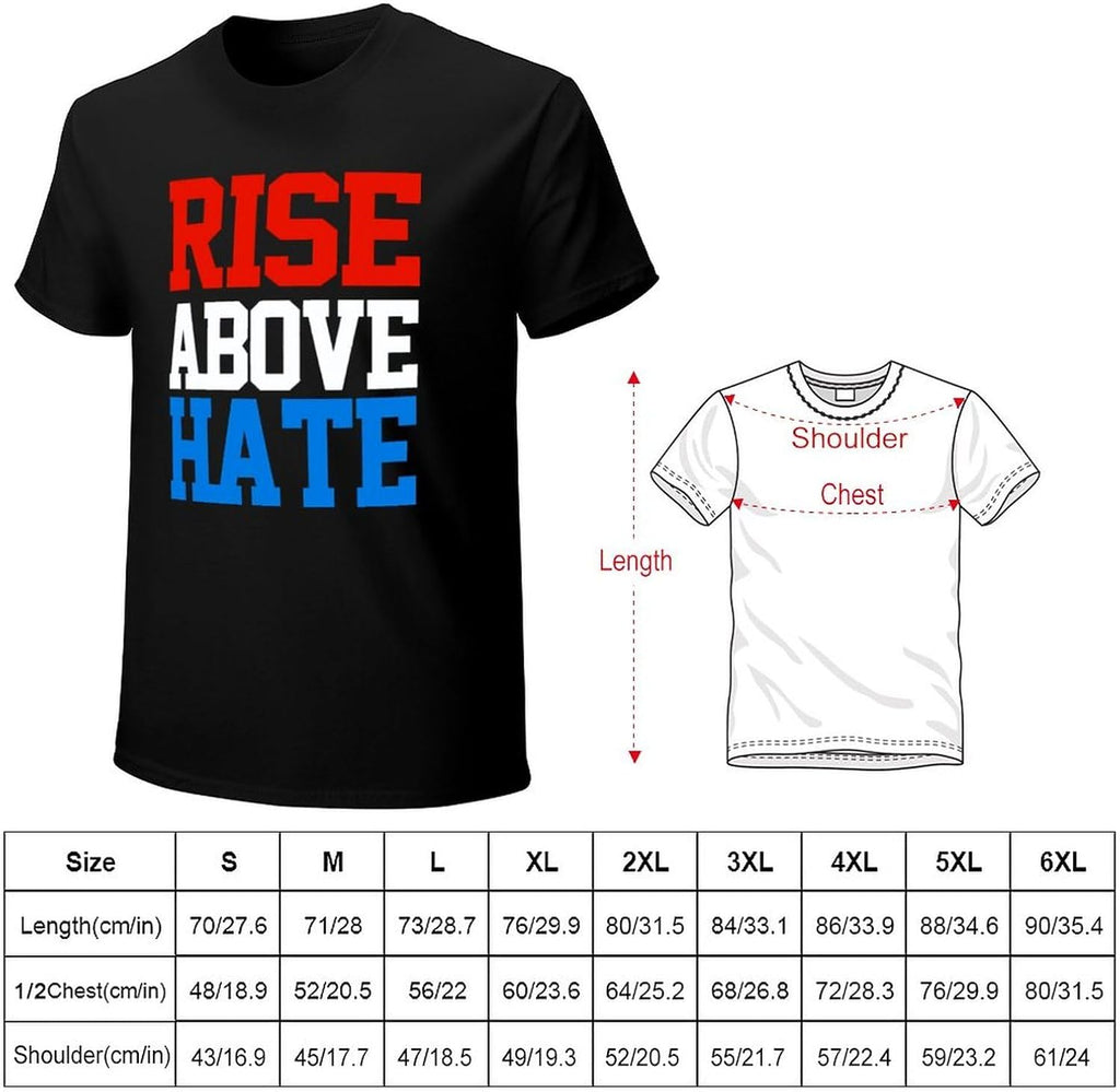 Men's Jo%Hn Cena Rise Above Hate Cotton T-Shirt, Black, L