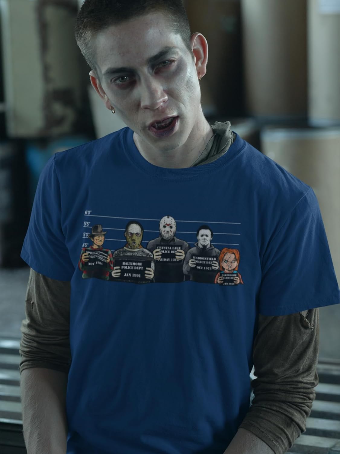 Customised Perfection The Usual Horror Suspects Halloween T-Shirt