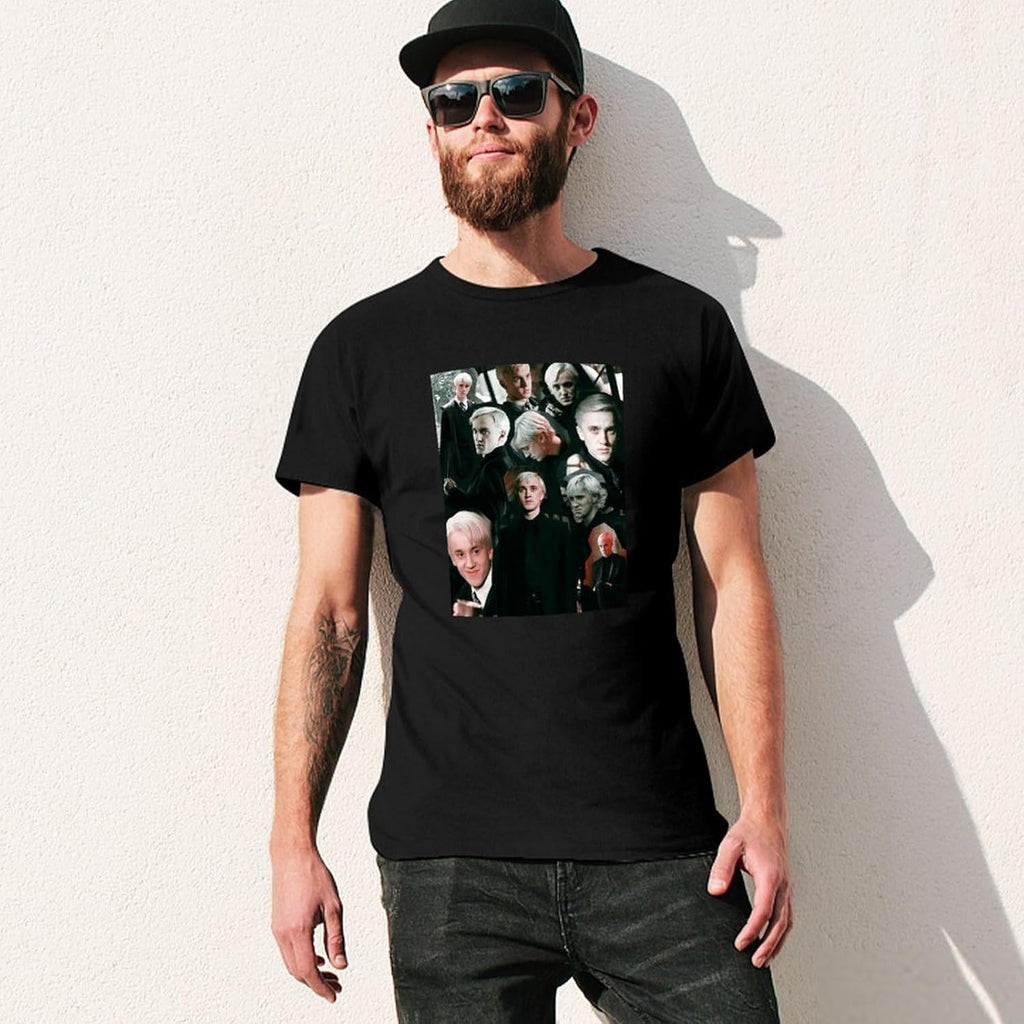 bagno Collage Edit T-shirt Tom Felton As Draco Malfoy Dmn pour homme