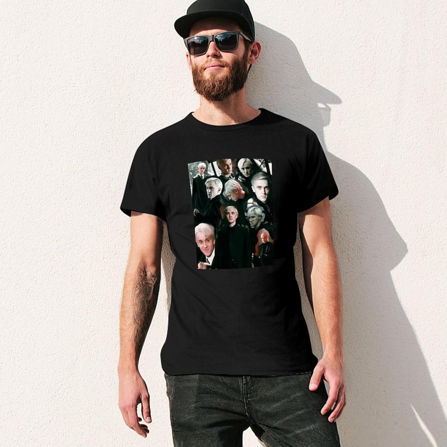 bagno Collage Edit T-shirt Tom Felton As Draco Malfoy Dmn pour homme
