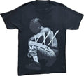 Men's XXX Tentacion Hip Hop Kneeling Rap Rapper Tee T-Shirt Black L, Black