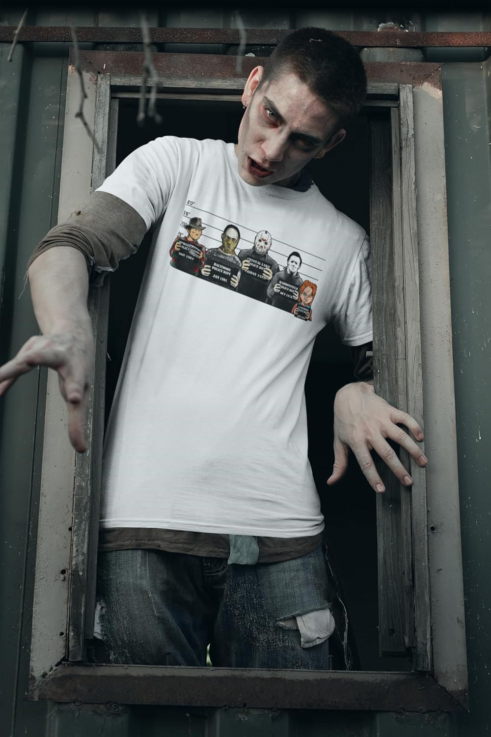 Customised Perfection The Usual Horror Suspects Halloween T-Shirt